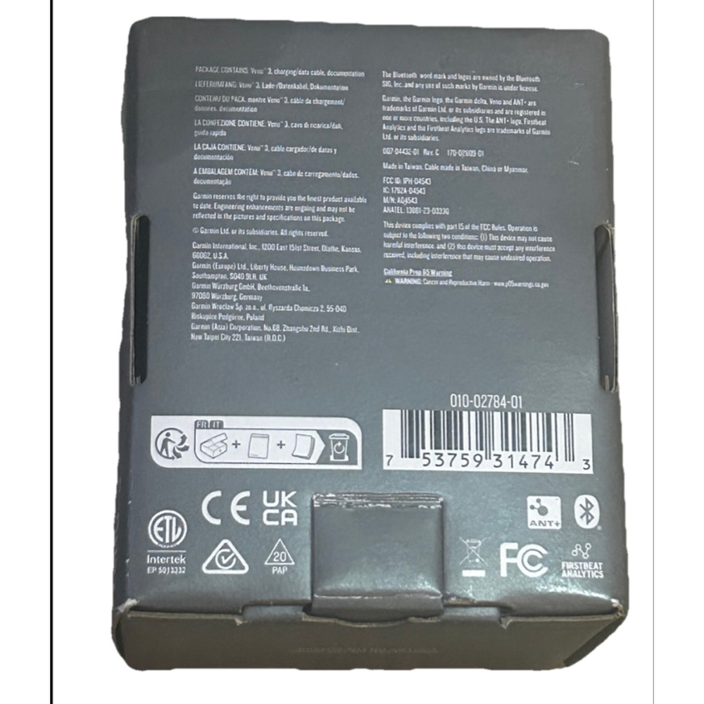 Garmin Venu 3 Health and Fitness Black Smartwatch - Picture 5 of 7